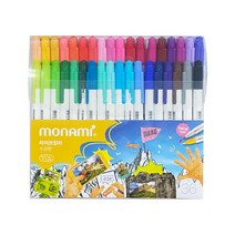 모나미 라이브 칼라 36색 세트 싸인펜 사인펜