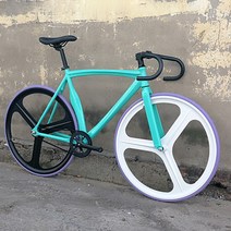 픽시 자전거 가벼운 알루미늄 합금 프레임 포크가 있는 track bike fixie 70mm 림 휠 맞춤형 단일 속도 700c 고정 기어 레이싱 사이클링, 52cm165cm-180cm, 1 속도, 흰색 녹색2