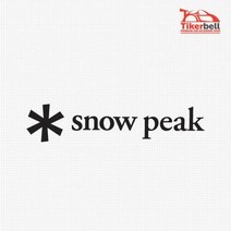 Snow Peak 로고 캠핑 데칼스티커 차꾸밈 동호회 튜닝, 소형, 레드