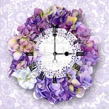 5D 시계 SET - 시간속의 향기(40x40cm) 보석십자수 보석십자수세트 보석십자수액자세트 보석십자수시계 큐빅십자수 비즈십자수