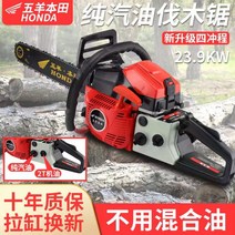 엔진톱 수입 Wuyang Honda 순수 가솔린 4 행정 전기 톱 로깅 다기능 나무 벌목 기계, [09] 수입 체인 3개 장착, 신형 순정 가솔린 4행