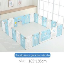 실내 놀이터 아기 안전 놀이터 실내 만화 접이식 휴대용 울타리 난간 놀이 공원 놀이터, 185x185cm