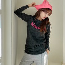 [나크21] 영문나염 속기모 롱 티셔츠 KO14-T-21