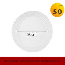 튀김기계 업소용전기튀김기 전기튀김기 업소용튀김기 일회용 종이 라이너 전자 레인지 토스트 메이커, 04 50Pcs 20cm Round2