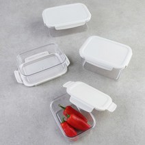 투명 밀폐용기 비스프리 친환경소재 반찬통 600ml, 25개, 1700ml
