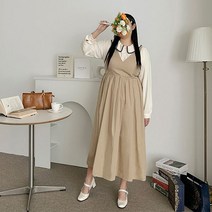 제이스타일 네이루 뷔스티에 롱 원피스