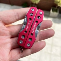 멀티툴 맥가이버칼 gerber edc multi-tool 생존 접는 칼 전술 캠핑 장비 야외 자연 하이킹 가정용 수리 및 유지 보수, 빨간색