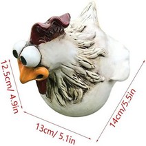 재미 있는 닭 울타리 장식 동상 정원 농장 마당 수지 공예 닭 암탉 조각 야외 집들이 예술 홈 인테리어, 1-C