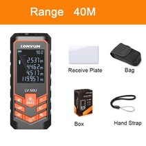 레이저거리측정기 스마트 레이저 양방향 줄자 거리 측정기 lomvum lv66u 자동 레벨 전자 분석 40m 80m 100m120m, 협력사