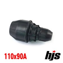 HJS 신규격 PE 이경 소켓 110x90A (레듀샤 110mm 90mm ISO 신KS 규격), 1개
