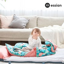사계절 토퍼 낮잠이불 일체형_핑크, 핑크