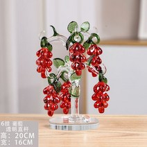 키네틱아트 스윙잉스틱 텐세그리티 18 12 8 6 포도와 크리스탈 포도 나무 Fengsh, 04 6 hangs, 07 red