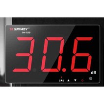 공사장 소음 측정기 소음계 대형 LED 전광판 감지기, YSK886 9.5인치 대형 스크린 소음측정기