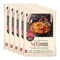 CJ 햇반/쿡반 낙지비빔밥 410G x 5봉 [10인분], 5개
