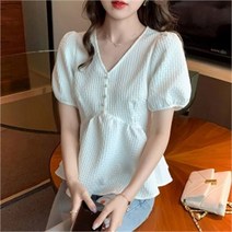 [코코] 진주장식 입체패턴 여자 블라우스 데일리룩