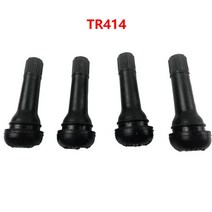 자동차 진공 타이어 밸브 튜브리스 TR414 코어 블랙 고무 스냅 타입 더스트 커버 바이크, 02 4 pcs