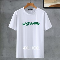 쥬엔리치 4XL~10XL 남자 빅사이즈 반팔 티셔츠 순면 베터링 여름 티 라운드넥 캐쥬얼 남성 루즈핏