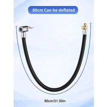 카픽서 Gadpow-타이어 공기 주입 호스 자동차 어댑터 트위스트 타이어 펌프 확장 튜브 연결 잠금 척 자전거, 05 80cm Can Deflated