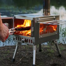화목난로 텐트 나무 스토브 장작 스토브 창 스토브 액세서리 캠핑 스테인레스 스틸 요리 난방 스토브, 댐퍼 b