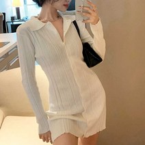 여자 20대 데일리룩 청순 예쁜 카라 셔츠 긴팔 원피스