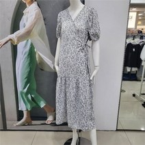 에이비에프지 Abfz DP01 잔꽃무늬 퍼프 랩스타일 원피스 AFW2HO641 (8702060)