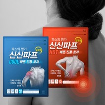 신신제약 신신파스 쿨(COOL) 20매+핫( HOT) 20매 파스 신신파프, 40매
