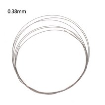 다이아몬드 에머리 옥 유리 diy 절단을 위한 1m 0.260.38mm 톱날 금속 와이어 7, 0.38mm