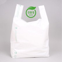 착한비닐 친환경 생분해 비닐봉투 100매 자연분해 썩는 비닐쇼핑백 특대 대 중, 생분해비닐중