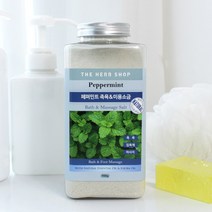 더허브샵 마사지 미용소금 900g, 페퍼민트