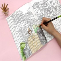 [색칠공부무료도안] 아이들 선물 색칠공부 도안 이상한 그림책 과 특별서적, 몽골 종이 6 권 (18 색 무료 크레용)