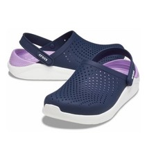 픽스키즈 크록스 라이트라이드 클로그 네이비/오키드 204592-4SP 뉴코아괴정점