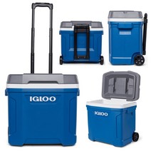 IGLOO 캐리어형 아이스박스 28L 대용량 쿨러 46x33x42cm 컵홀더뚜껑