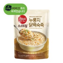 (상온) 비비고 누룽지닭백숙죽 420g, (죽 420g) 햇반 누룽지닭백숙죽 420g x 21개