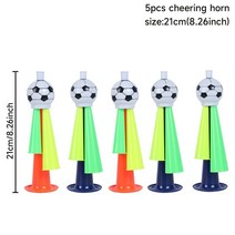 테이블축구 보드게임 풋볼 축구 생일 장식 축하 배너 식탁보 식기 파티 용품, 27 1pc 21cm horn