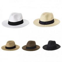 심플 블랙밴드 파나마햇 페도라 모자