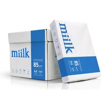 밀크 A4용지 A4 복사용지 85g 2500매 1박스