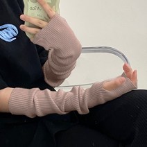 리앤베르 레이어드 골지 니트 롱 핸드워머 암워머 팔토시