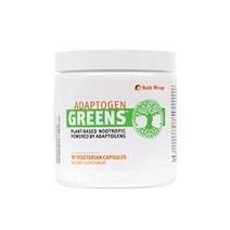 스트레스 자연 에너지 & saltwrap adaptogen greens 카페인 프리 nootropic 알약 기분 향상 – 집중 불안 부신 증폭을 위한 최고의 천연 뇌