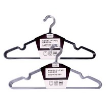 도매온 논슬립PVC코팅 옷걸이(10P) 옷걸이 코팅옷걸이 논슬립옷걸이 논슬립 바지걸이 고급옷걸이 기능성옷걸이 생활용품, 블랙