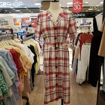 트렌드컬렉션[뉴코아 창원점] 체크벨티드 원피스 [뉴코아 창원점]체크 벨티드