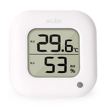 아쿠바 디지털 온습도계 CS-204 화이트