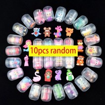 미니 작은 동물 장난감 5 개10 개 32mm 재미 있는 애완 공 계란 인형 선물 캡슐 자동 판매기, 10pcs big