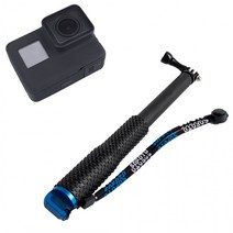 전용 모노포드 셀카봉 핸들러 스틱 폴 액션캠 8 8 호환, 색상_그린