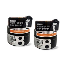 엘라스틴 맨인매트 클레이 왁스 80g 2개 헤어스타일링 매트 무광택 헤어왁스