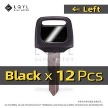 12Pcs 빈 새 키 바이크 오토바이 혼다 DIO 56 57 Z4 125 SCR100 WH110 SCR WH 100 스쿠터 50CC zoomer Uncu, 02 12pcs Left
