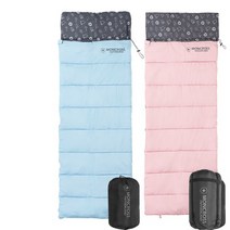 몽크로스 캠핑 침낭 로잔 로잔더블 바젤 사계절 차박 슬리핑백, 버팔로 초경량 침낭, 버팔로 침낭 블루