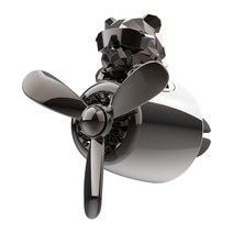 엘라 프라임 호랑이 차량용 프로펠러 방향제, 카카오블랙, 1개