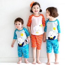 배냇베이비 7부 해피니스 실내복-아바드, 사이즈:XS / 색상:오렌지