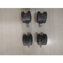 의자 아기침대 가구 냉장고 다용도 우레탄 바퀴 1.5인치 M6 제동이 달린 가구발바퀴 사무용 회전 의자 바퀴 만향 휠 유아용 침대 실드나사 휠, 03 블랙