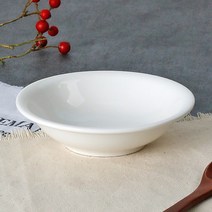모던 쿠프 찬기 3호 화이트 도자기 반찬 그릇 접시 앞접시